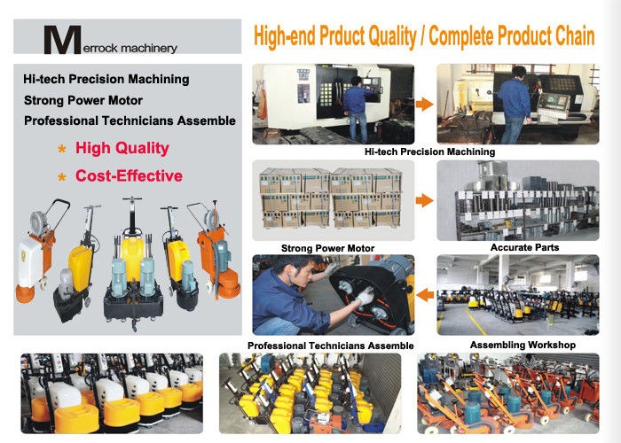 High Effective Terrazzo Floor Grinder With Powerful Motor Save Labour For Bigger Machine