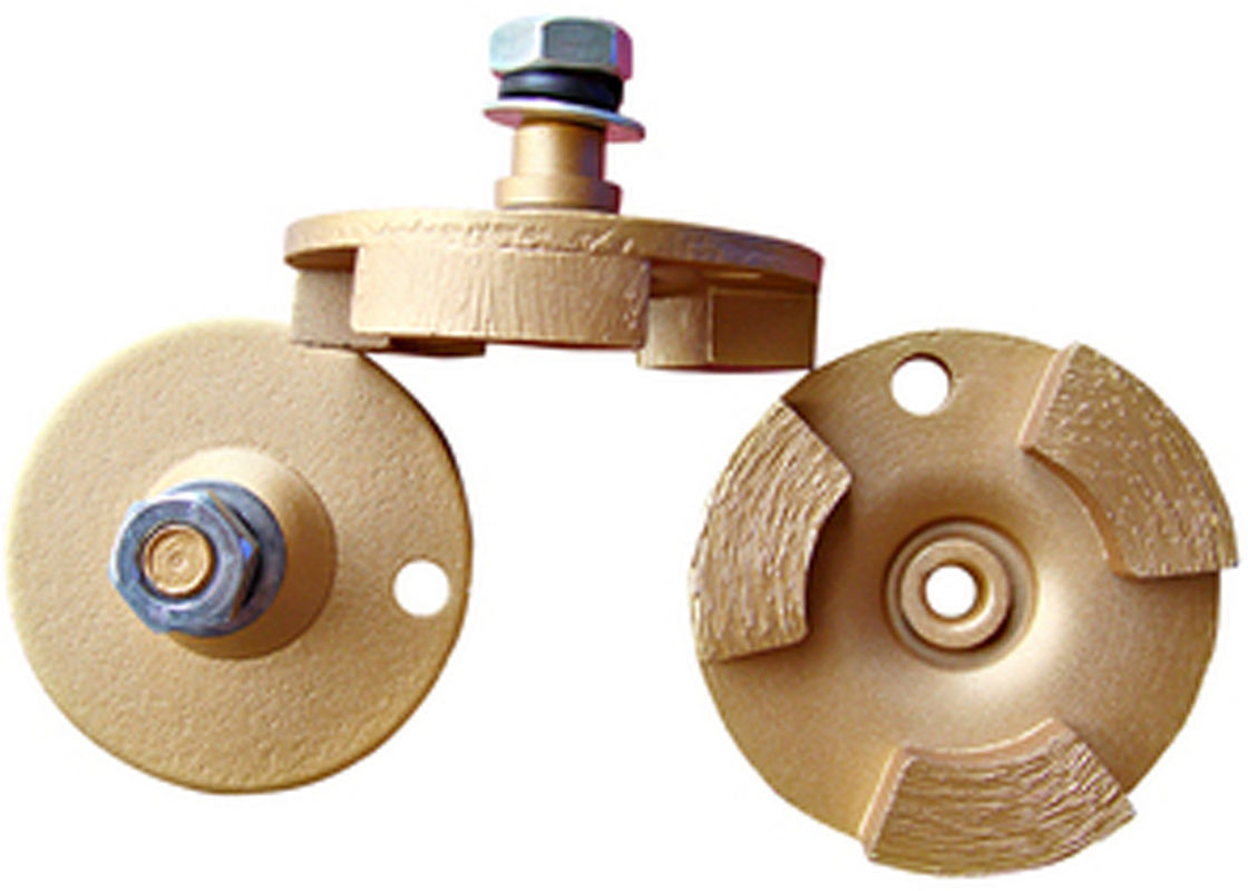 Dia.67mm Concrete Floor Diamond Grinding Disc Wheel , Alloy Diamond Polishing Disk