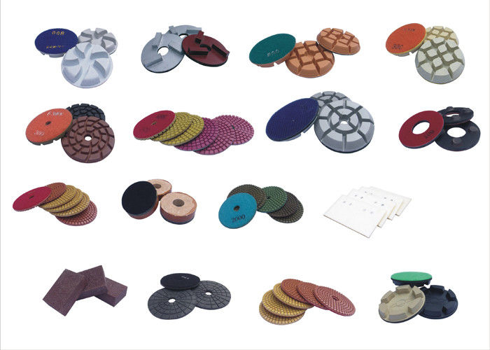 Standard 12.5mm 4 Inch Sharp Resin Diamond Polishing Pads For Marble Stone