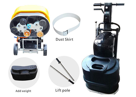 Żółta jednofazowa maszyna do polerowania betonu na sucho 4KW 5,5 KM 1500 obr./min